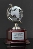 Crystal Revolving Globe  80RM