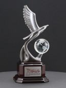 Silver Eagle Award with Crystal Globe  MC4